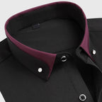 Ace - Men's Modern Contrast Collar Formal Shirt
