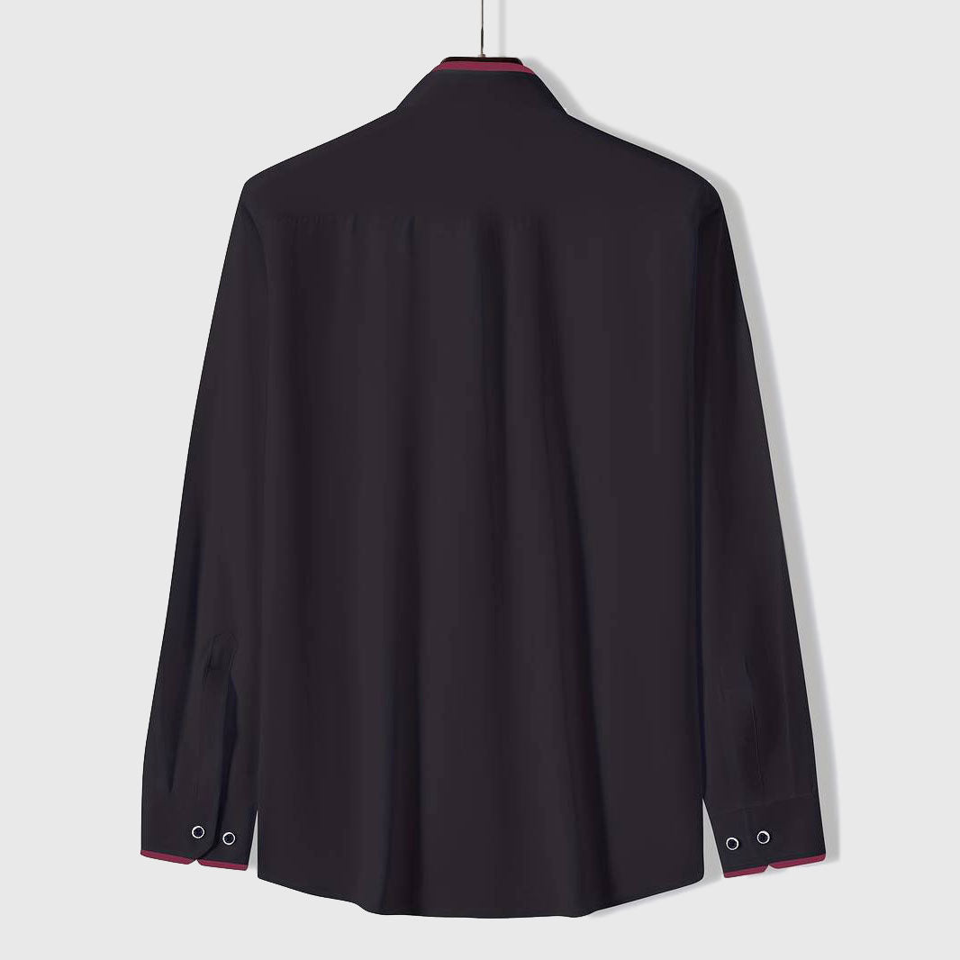 Ace - Men's Modern Contrast Collar Formal Shirt