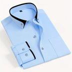 Ace - Men's Modern Contrast Collar Formal Shirt