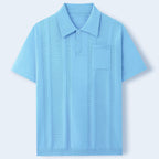 Aizen - Men's Vertical Knit Short Sleeve Polo