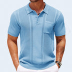 Aizen - Men's Vertical Knit Short Sleeve Polo