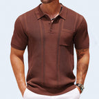 Aizen - Men's Vertical Knit Short Sleeve Polo