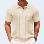 Aizen - Men's Vertical Knit Short Sleeve Polo