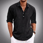 Alejandro - Men's Textured Half Placket Shirt