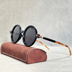 Amalfi - Retro Round Frame Sunglasses