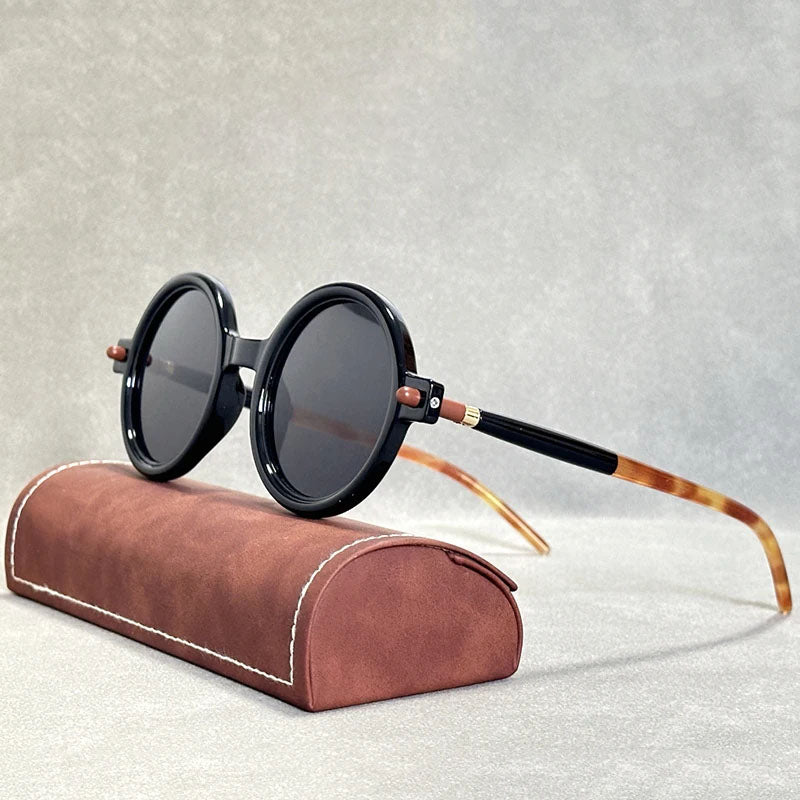 Amalfi - Retro Round Frame Sunglasses
