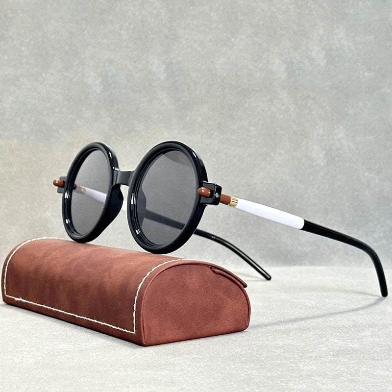 Amalfi - Retro Round Frame Sunglasses