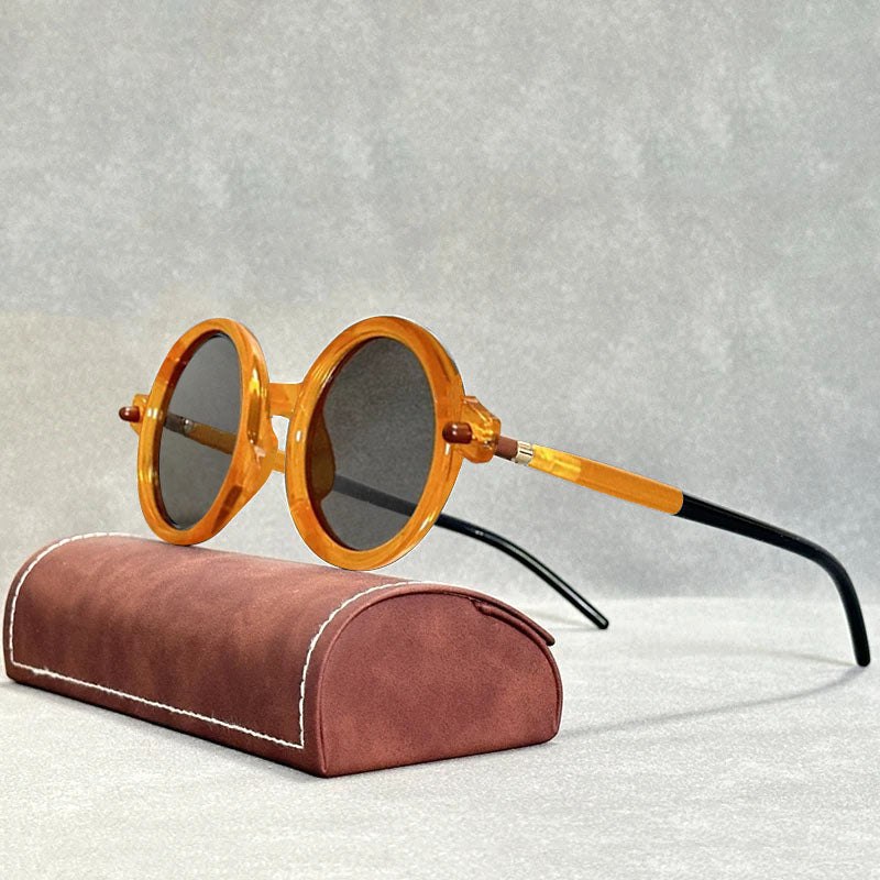 Amalfi - Retro Round Frame Sunglasses