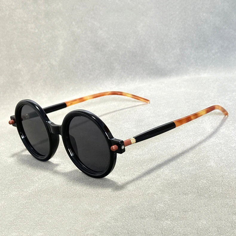 Amalfi - Retro Round Frame Sunglasses