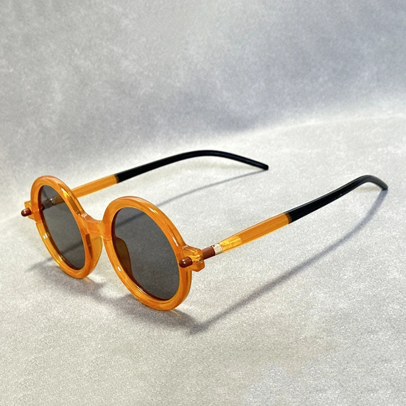 Amalfi - Retro Round Frame Sunglasses