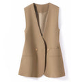 Amara - Women's V-Neck Tailored Waistcoat