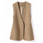 Amara - Women's V-Neck Tailored Waistcoat