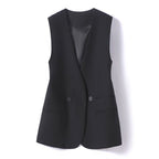 Amara - Women's V-Neck Tailored Waistcoat