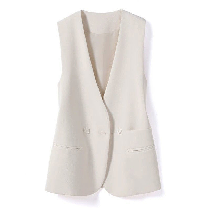 Amara - Women's V-Neck Tailored Waistcoat