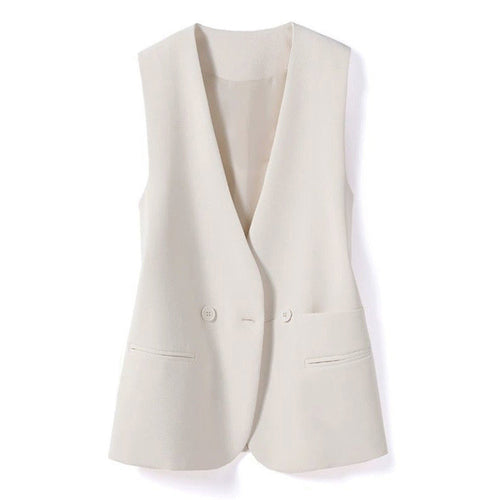 Amara - Women's V-Neck Tailored Waistcoat
