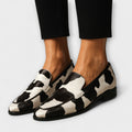 Amina - Women's Cow-Print Loafers