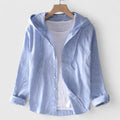 Amora - Women's Button-Front Hooded Shirt