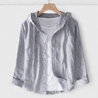 Amora - Women's Button-Front Hooded Shirt