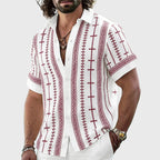 Andres - Men's Boho Linen Button-Up Shirt