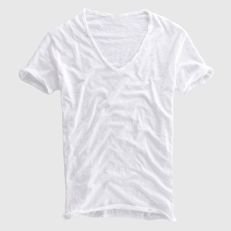 Arc - Men's Cotton V-Neck T-Shirt