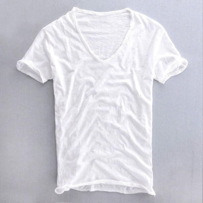 Arc - Men's Cotton V-Neck T-Shirt