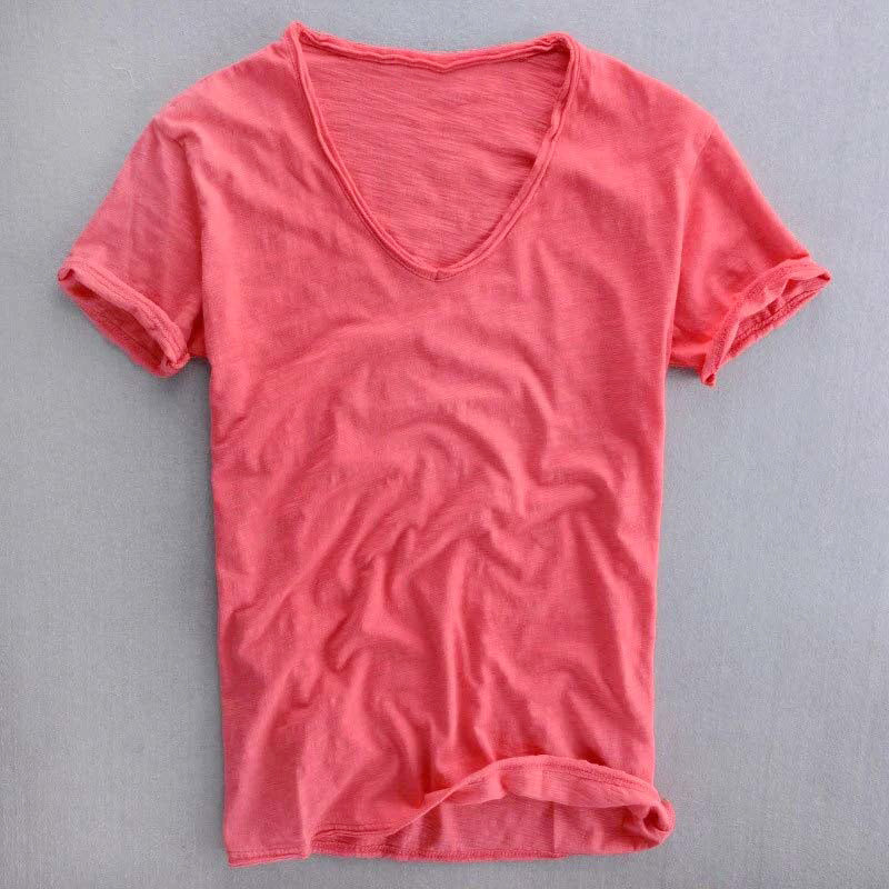 Arc - Men's Cotton V-Neck T-Shirt