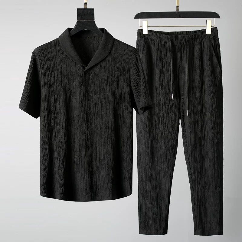 Arjun - Men's Short-Sleeve Shirt and Pants Summer Set