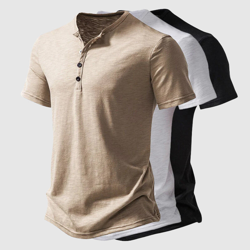 Arlo - Men's Short Sleeve Henley Shirt