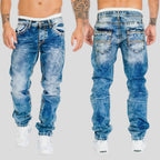 Arnold - Men's Faded Straight Leg Denim Pants
