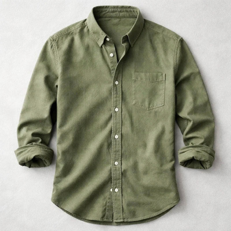 Austin - Men's Casual Long Sleeve Pocket Shirt