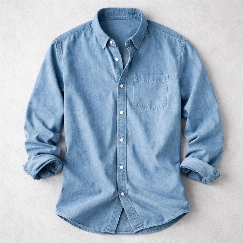 Austin - Men's Casual Long Sleeve Pocket Shirt
