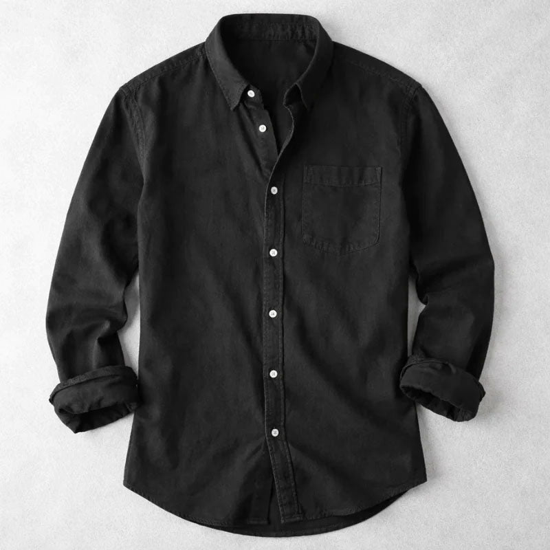 Austin - Men's Casual Long Sleeve Pocket Shirt
