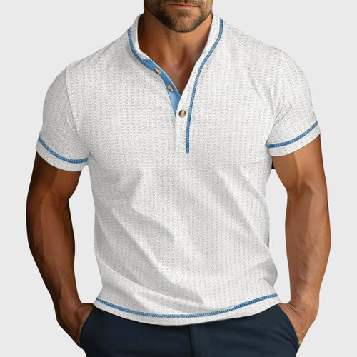 Axel - Men's Textured Knit Short Sleeve Shirt