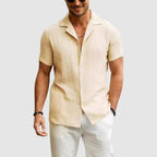 Beckett - Men's Textured Summer Short Sleeve Shirt