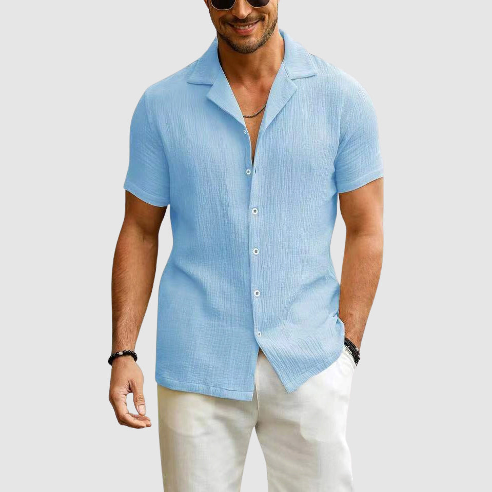 Beckett - Men's Textured Summer Short Sleeve Shirt