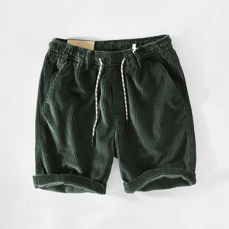 Beckett - Men's Corduroy Drawstring Casual Shorts
