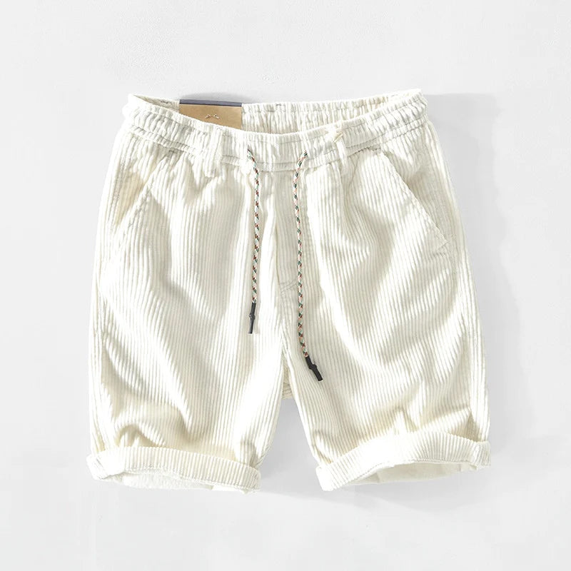 Beckett - Men's Corduroy Drawstring Casual Shorts