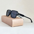 Julian - Square Frame Tinted Sunglasses 1
