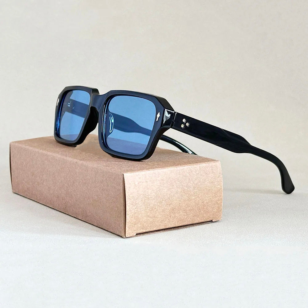 Julian - Square Frame Tinted Sunglasses 2