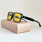 Julian - Square Frame Tinted Sunglasses 4