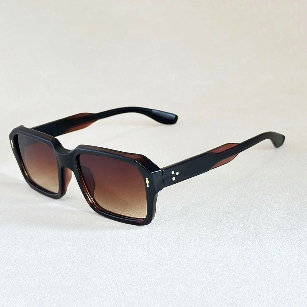 Julian - Square Frame Tinted Sunglasses 6