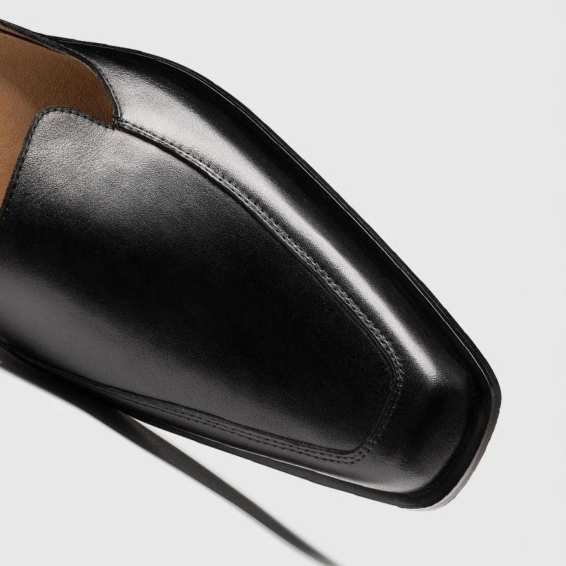 Brice - Men's Buckle Strap Square Toe Shoes