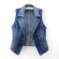 Brittany - Women's Sleeveless Denim Vest