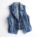 Brittany - Women's Sleeveless Denim Vest