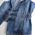 Brittany - Women's Sleeveless Denim Vest