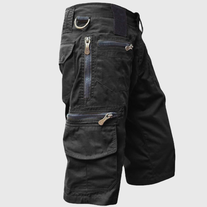 Bryan - Men's Utility Cargo Shorts with Zip Pockets