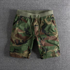 Cameron - Men's Cotton Camouflage Drawstring Shorts