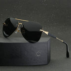 Capri - Rimless Metal Frame Aviator Sunglasses