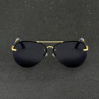 Capri - Rimless Metal Frame Aviator Sunglasses