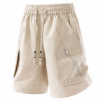 Charles - Men's Zip-Pocket Drawstring Utility Shorts